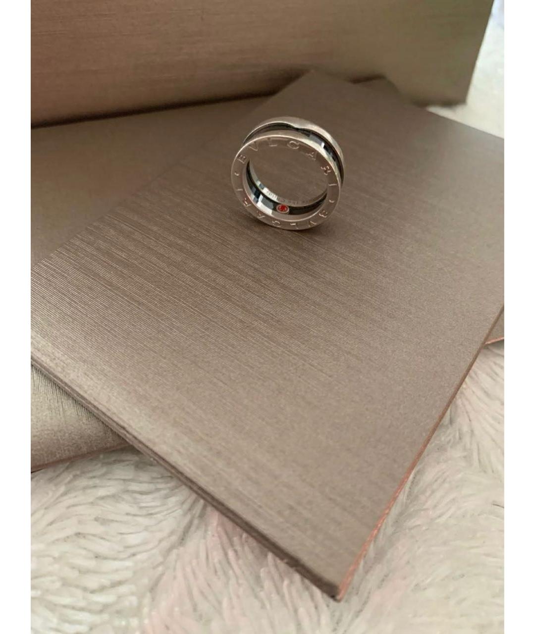 BVLGARI Серое серебряное кольцо, фото 2