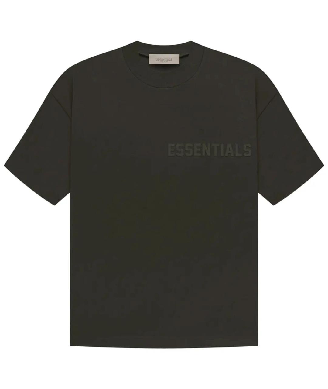FEAR OF GOD ESSENTIALS Черная хлопковая футболка, фото 1