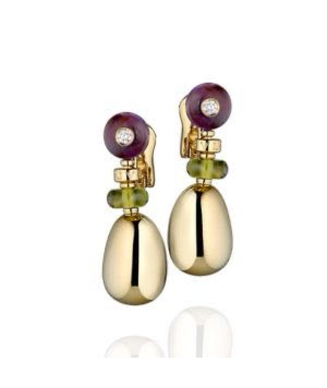 BVLGARI Золотые серьги из желтого золота, фото 8