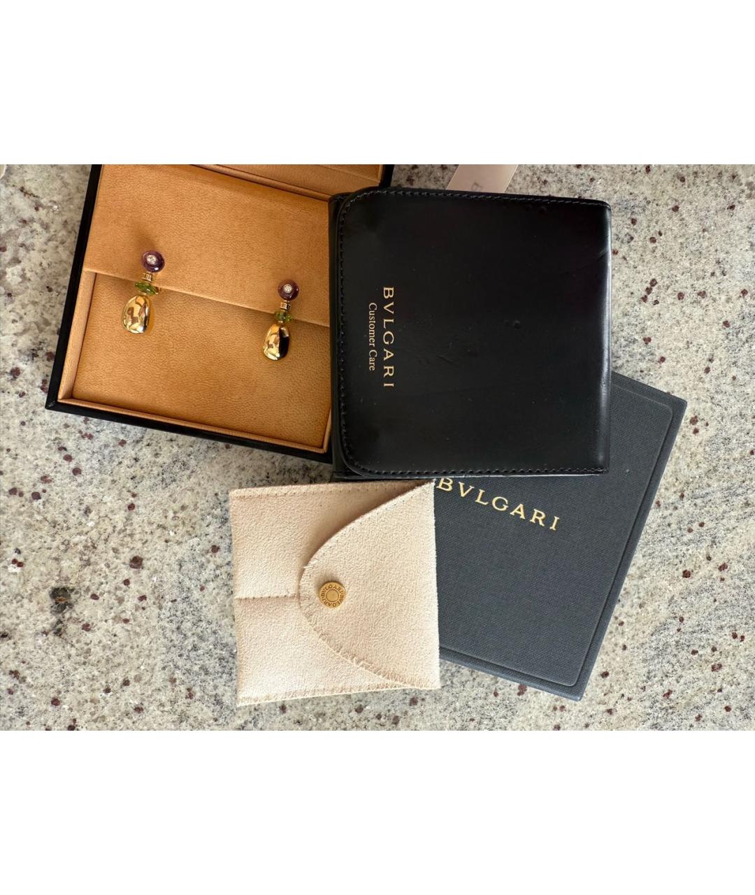 BVLGARI Золотые серьги из желтого золота, фото 7