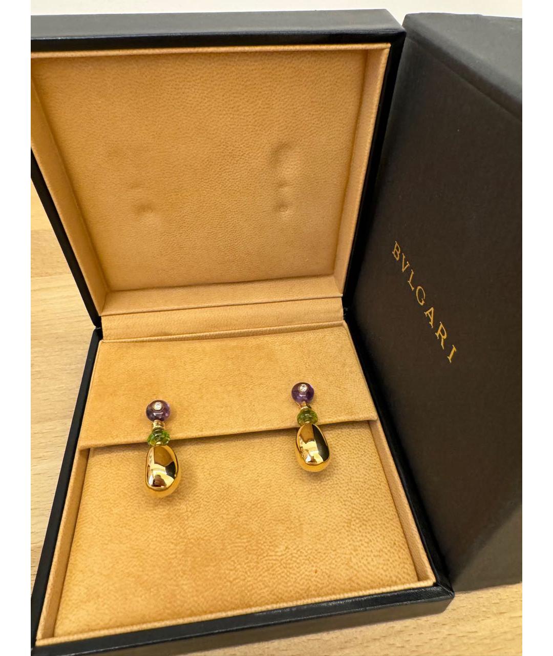 BVLGARI Золотые серьги из желтого золота, фото 6