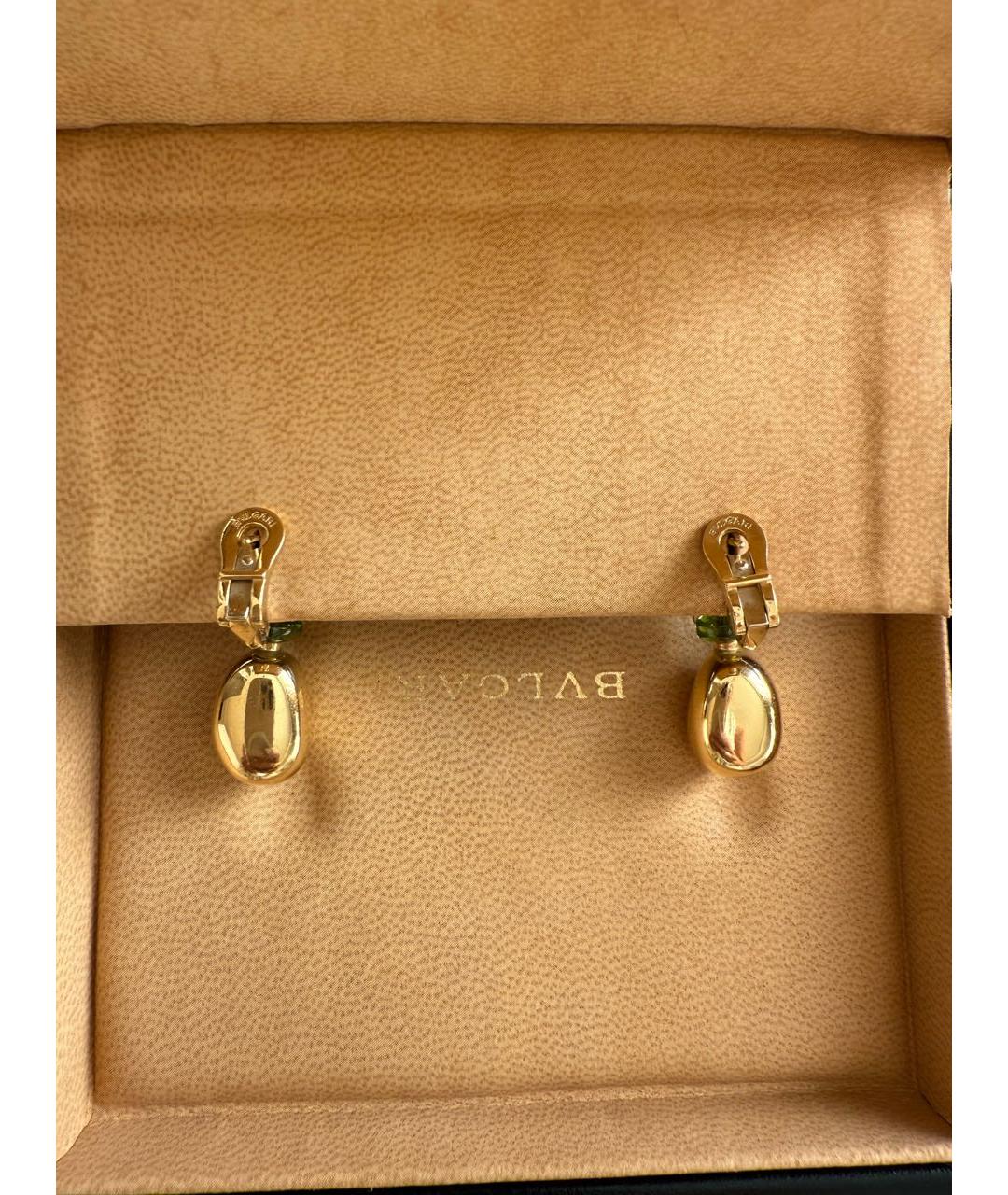 BVLGARI Золотые серьги из желтого золота, фото 4