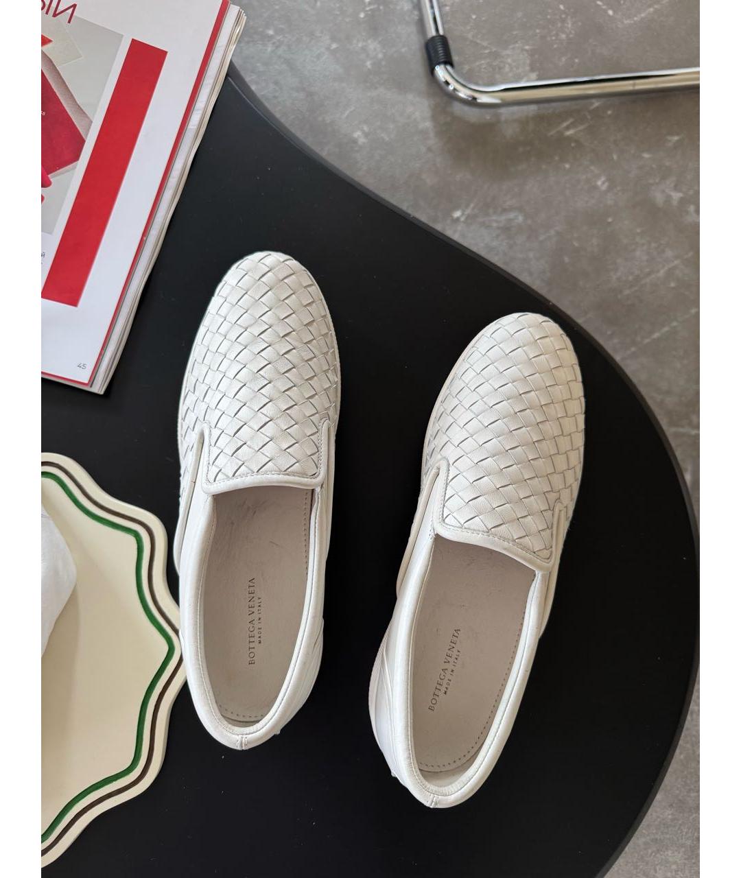 BOTTEGA VENETA Кожаные слипоны, фото 3
