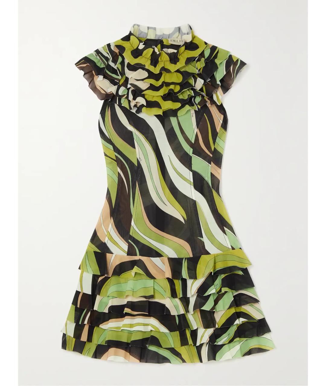 EMILIO PUCCI Мульти коктейльное платье, фото 6
