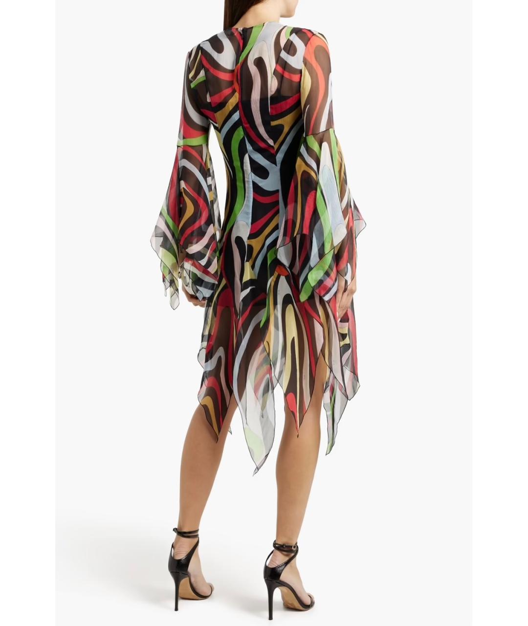 EMILIO PUCCI Мульти коктейльное платье, фото 3