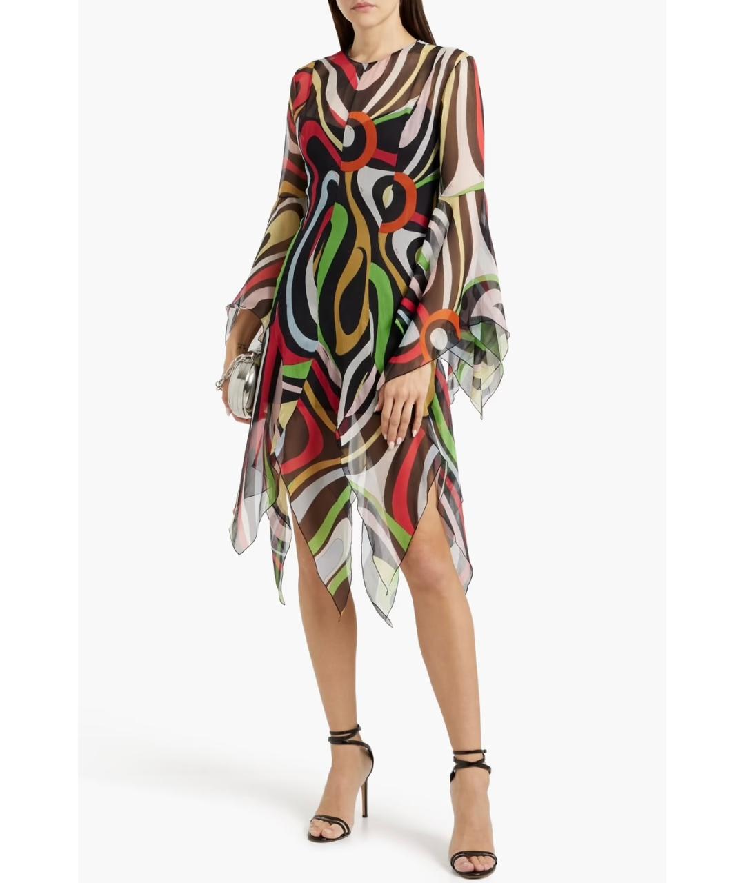 EMILIO PUCCI Мульти коктейльное платье, фото 2