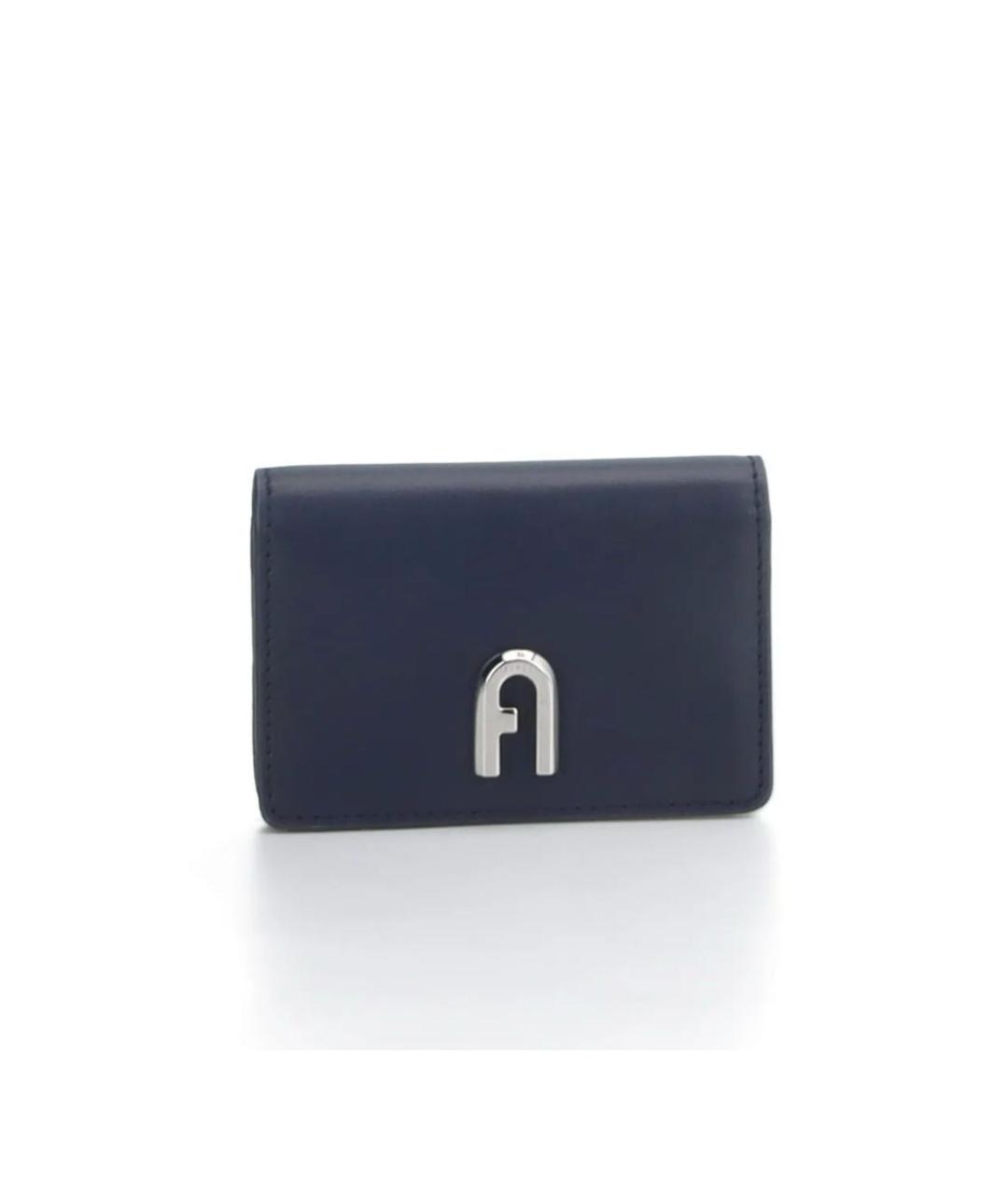 FURLA Темно-синий кожаный кошелек, фото 9