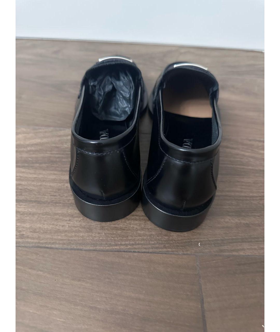 PRADA Черные кожаные лоферы, фото 3