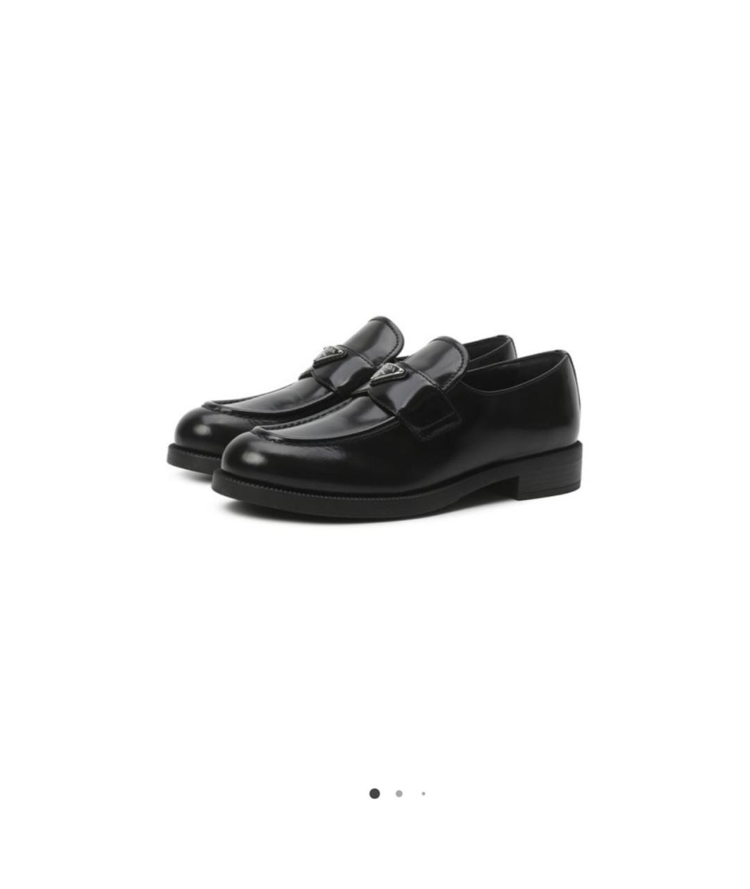 PRADA Черные кожаные лоферы, фото 6