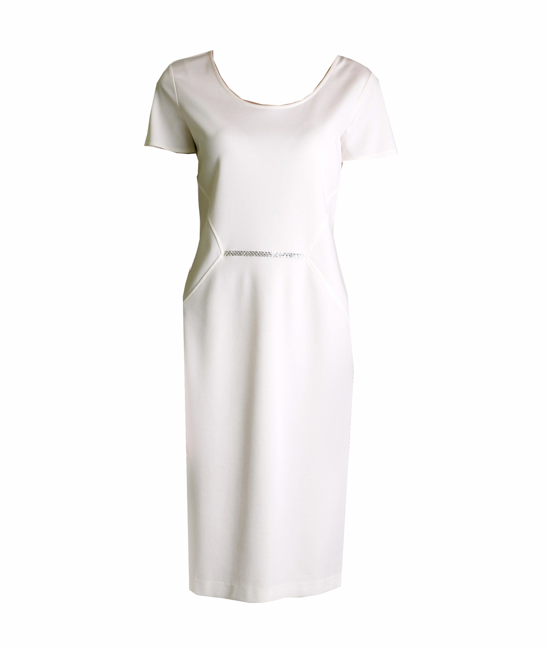 BLUGIRL Белое вискозное коктейльное платье, фото 1