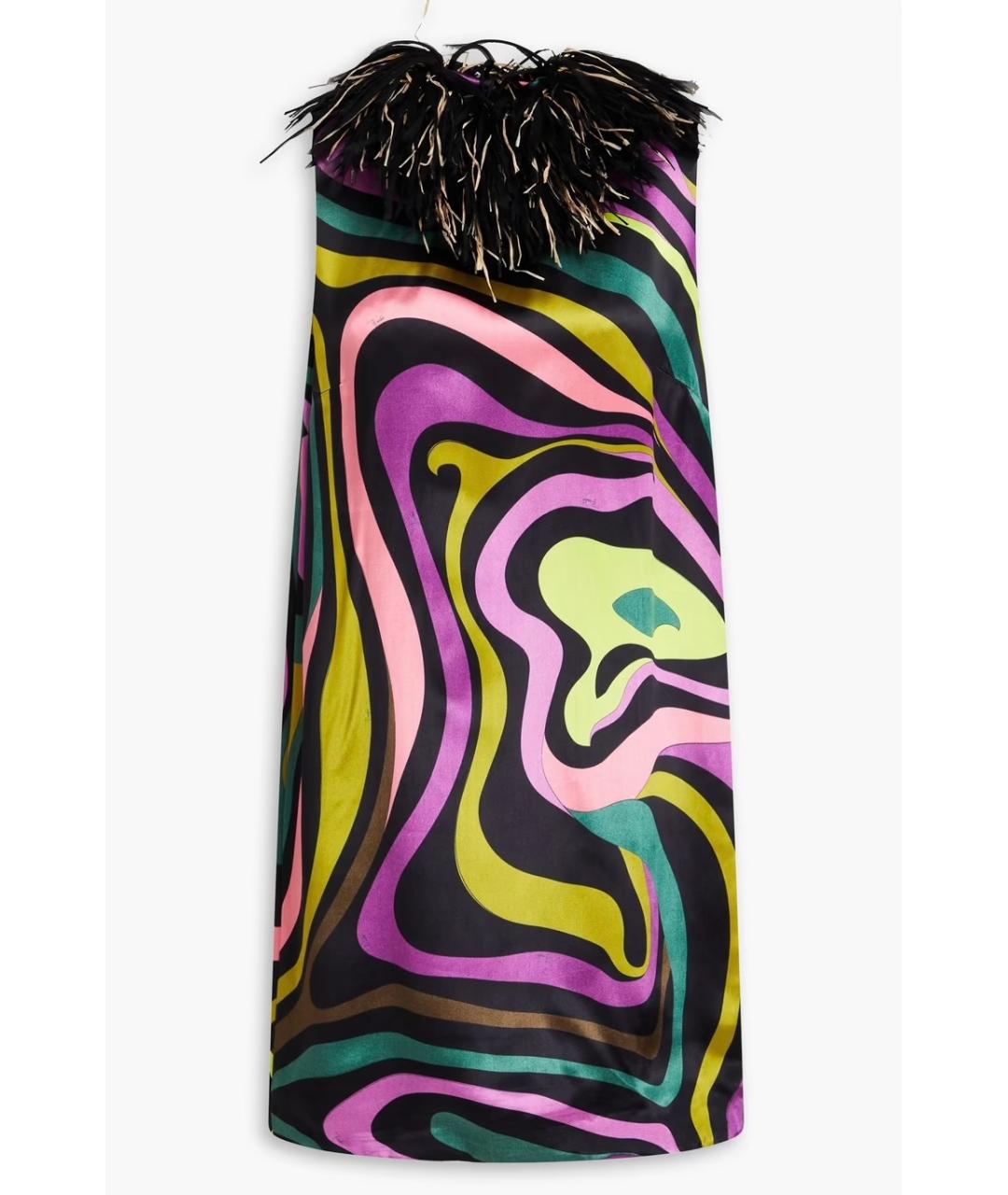 EMILIO PUCCI Мульти коктейльное платье, фото 4