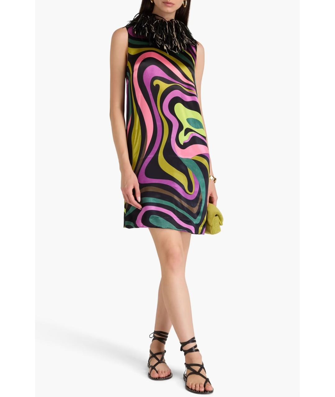 EMILIO PUCCI Мульти коктейльное платье, фото 2