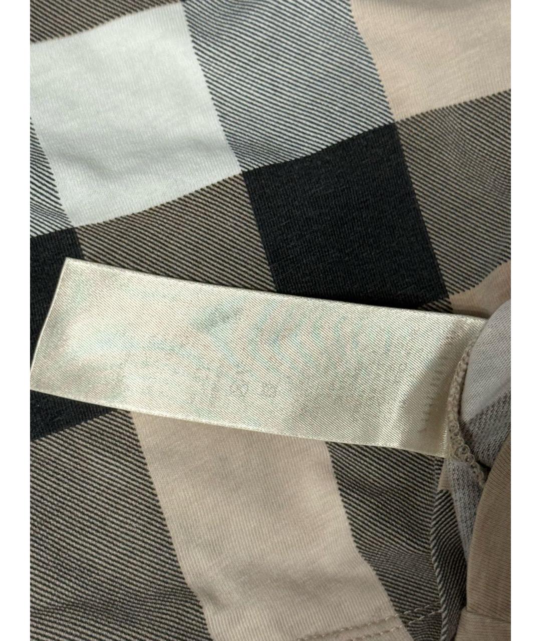 BURBERRY Бежевое хлопковое повседневное платье, фото 3