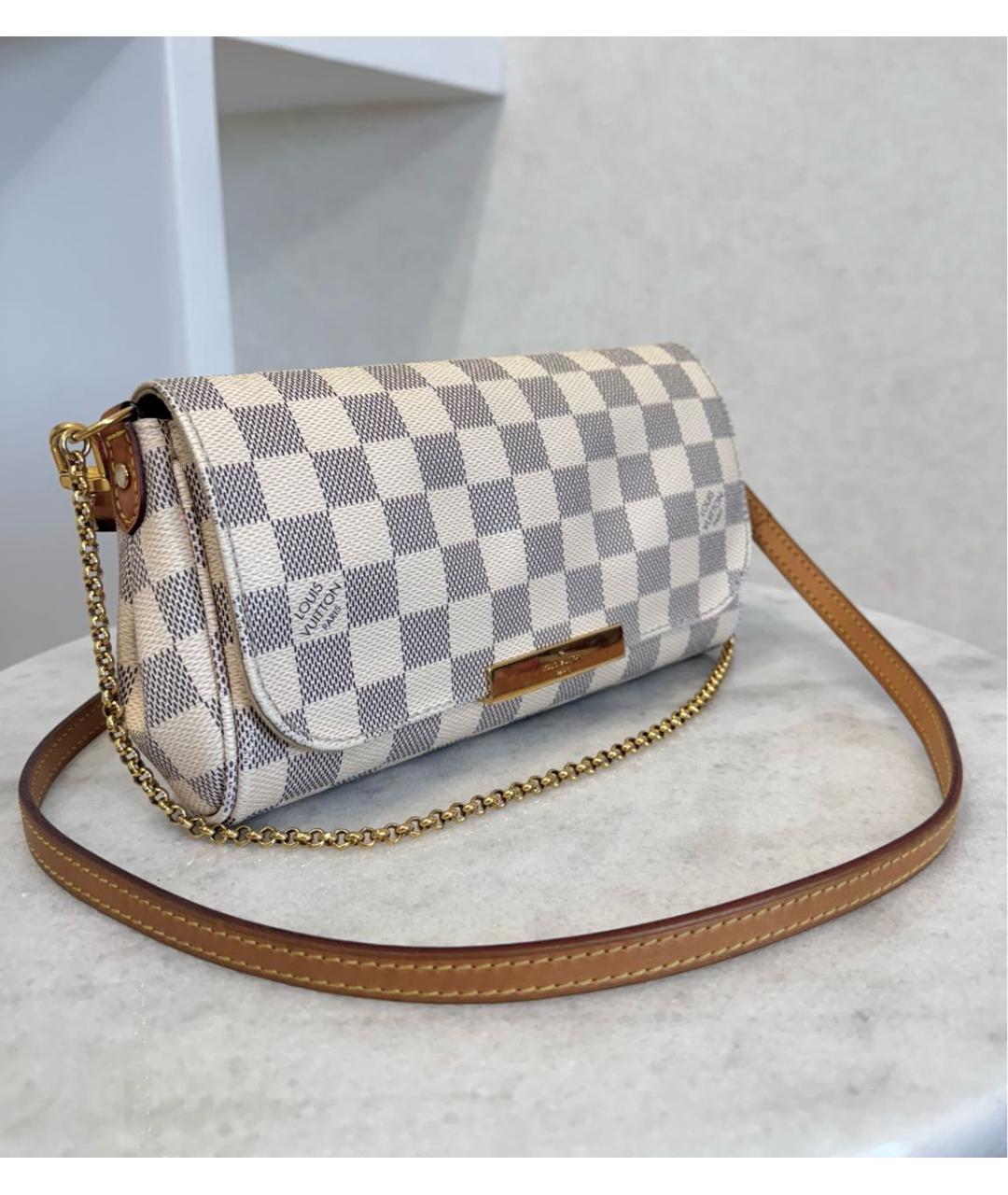 LOUIS VUITTON Белая сумка через плечо, фото 3