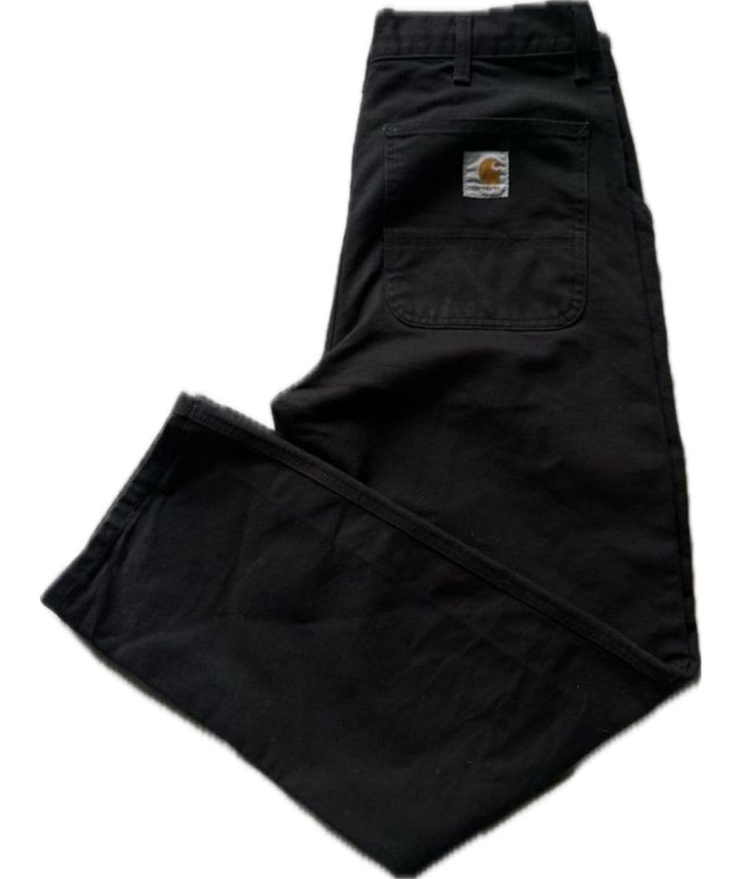 CARHARTT WIP Черные хлопковые прямые джинсы, фото 2