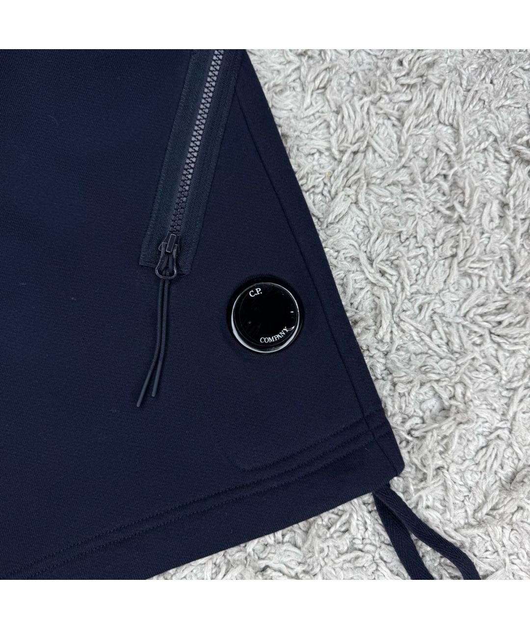 CP COMPANY Темно-синие хлопковые шорты, фото 4