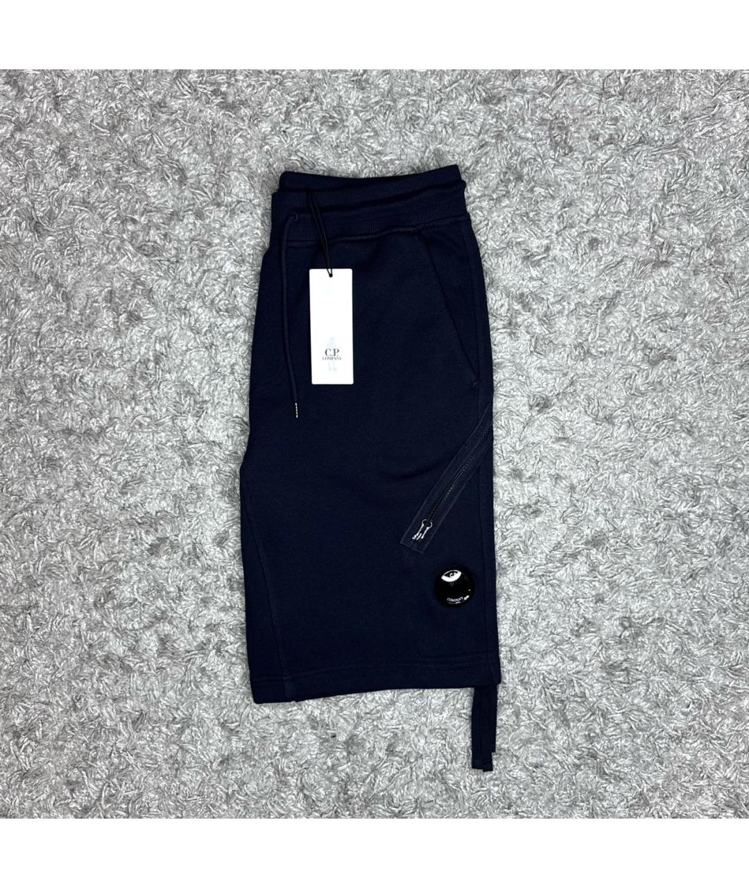 CP COMPANY Темно-синие хлопковые шорты, фото 2