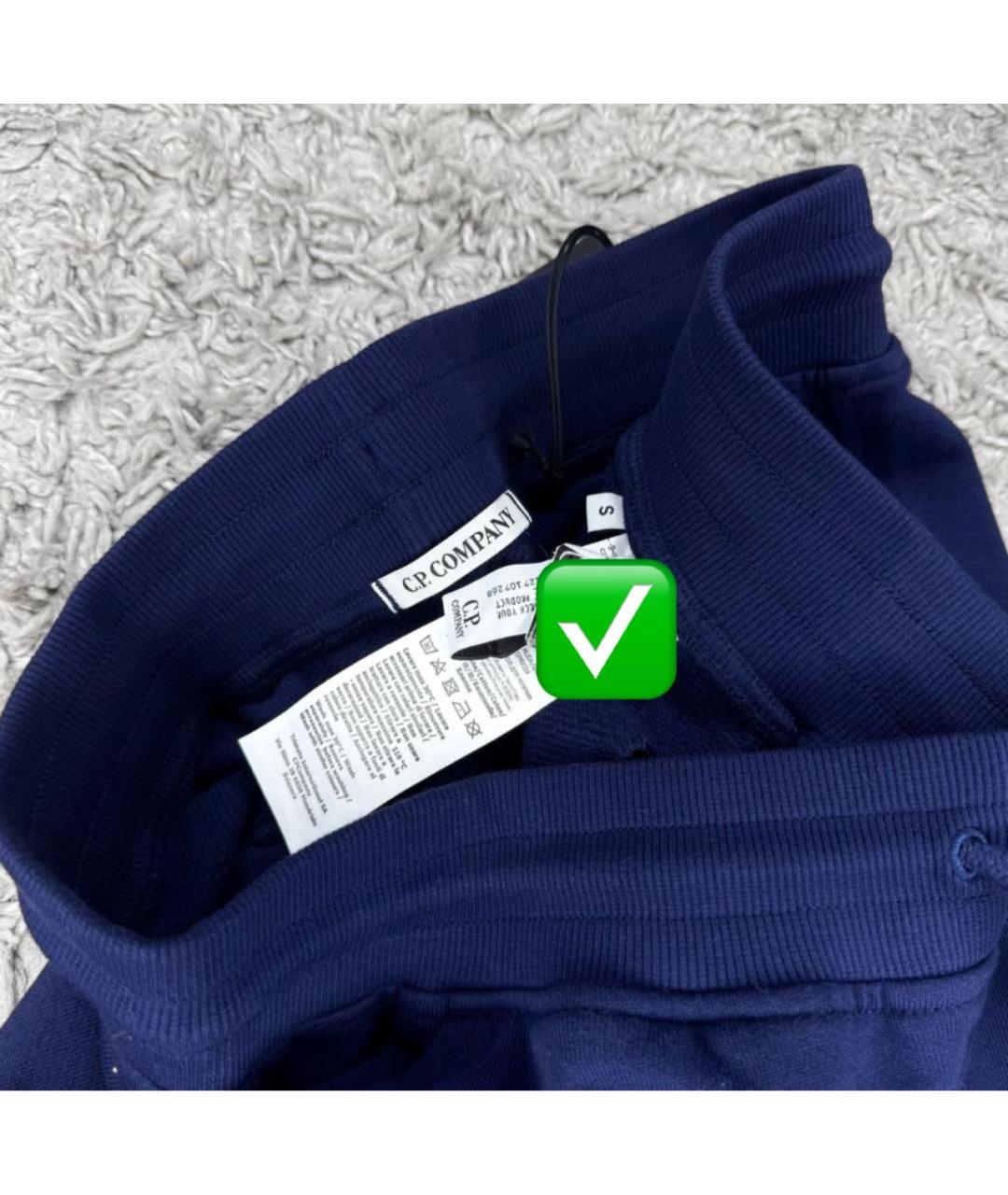 CP COMPANY Темно-синие хлопковые шорты, фото 6