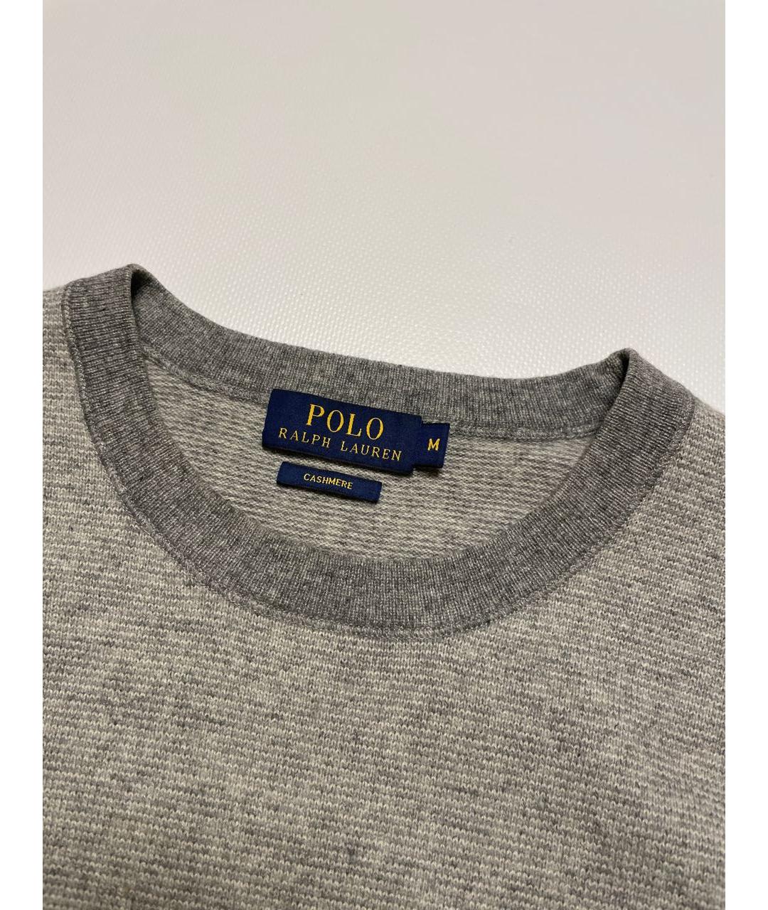 POLO RALPH LAUREN Серый кашемировый джемпер / свитер, фото 2