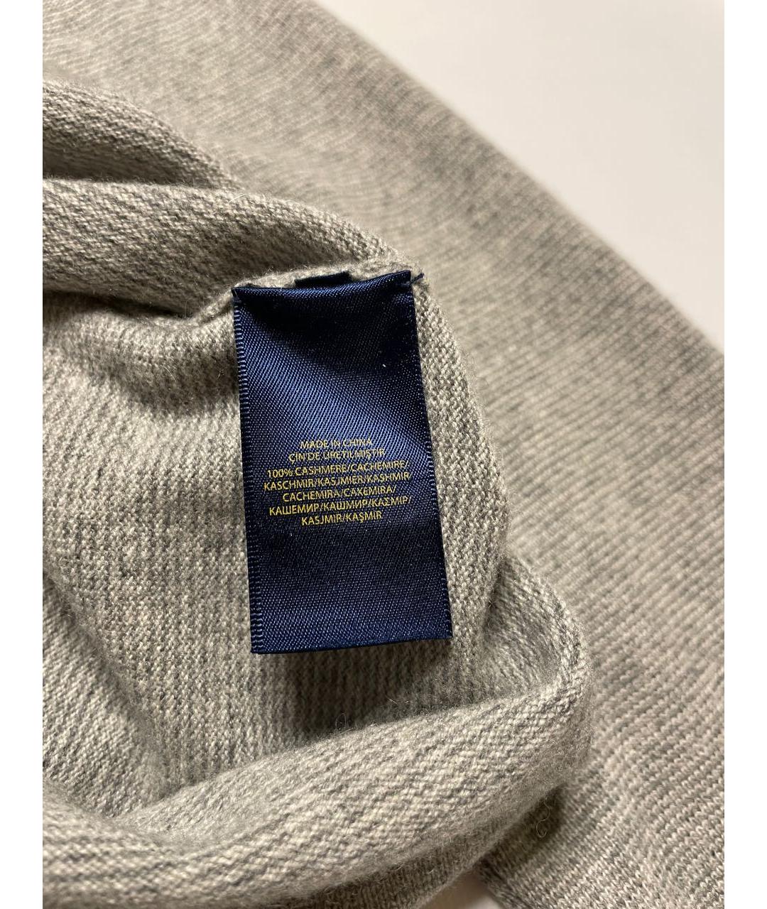 POLO RALPH LAUREN Серый кашемировый джемпер / свитер, фото 3
