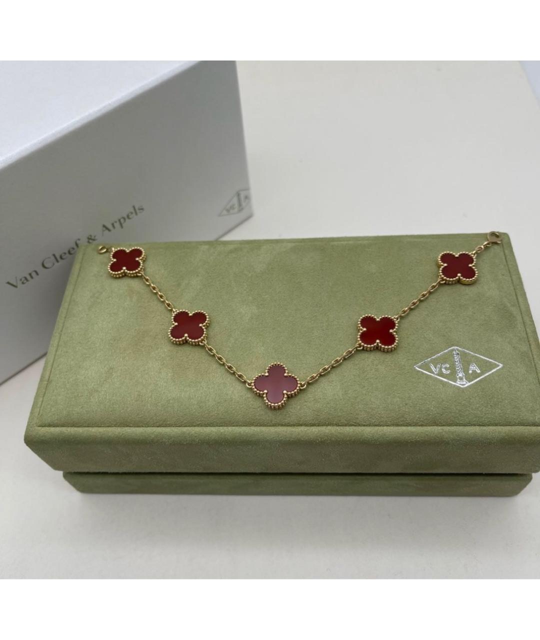 VAN CLEEF & ARPELS Красный браслет из желтого золота, фото 7