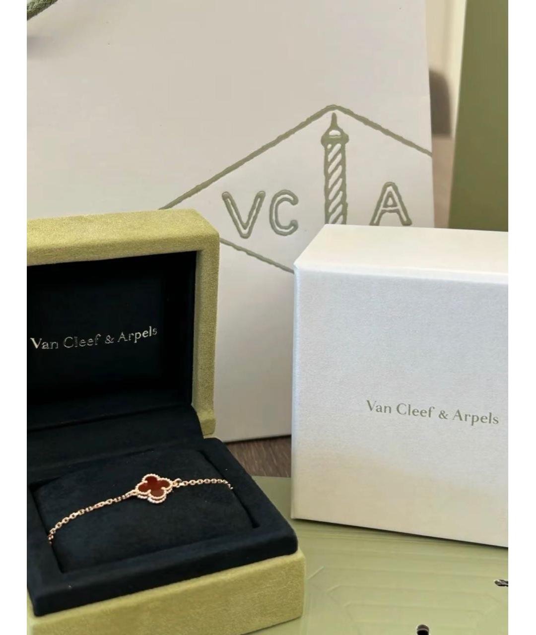 VAN CLEEF & ARPELS Красный браслет из розового золота, фото 6