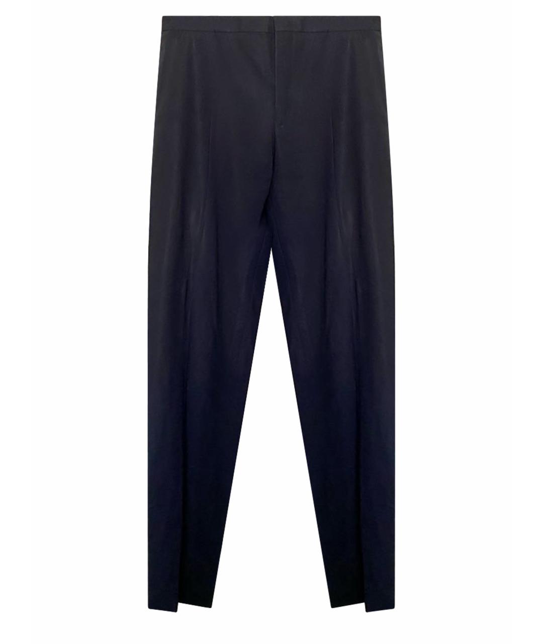JIL SANDER Черные шерстяные прямые брюки, фото 1
