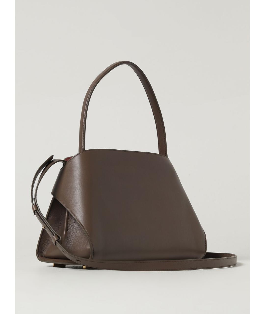 FERRAGAMO Коричневая кожаная сумка тоут, фото 3