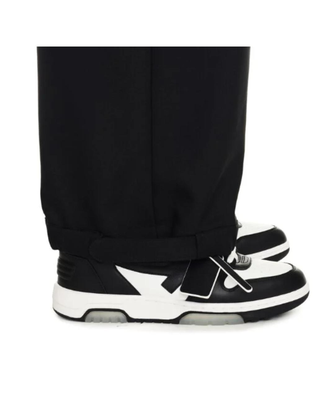 OFF-WHITE Белые кожаные низкие кроссовки / кеды, фото 4
