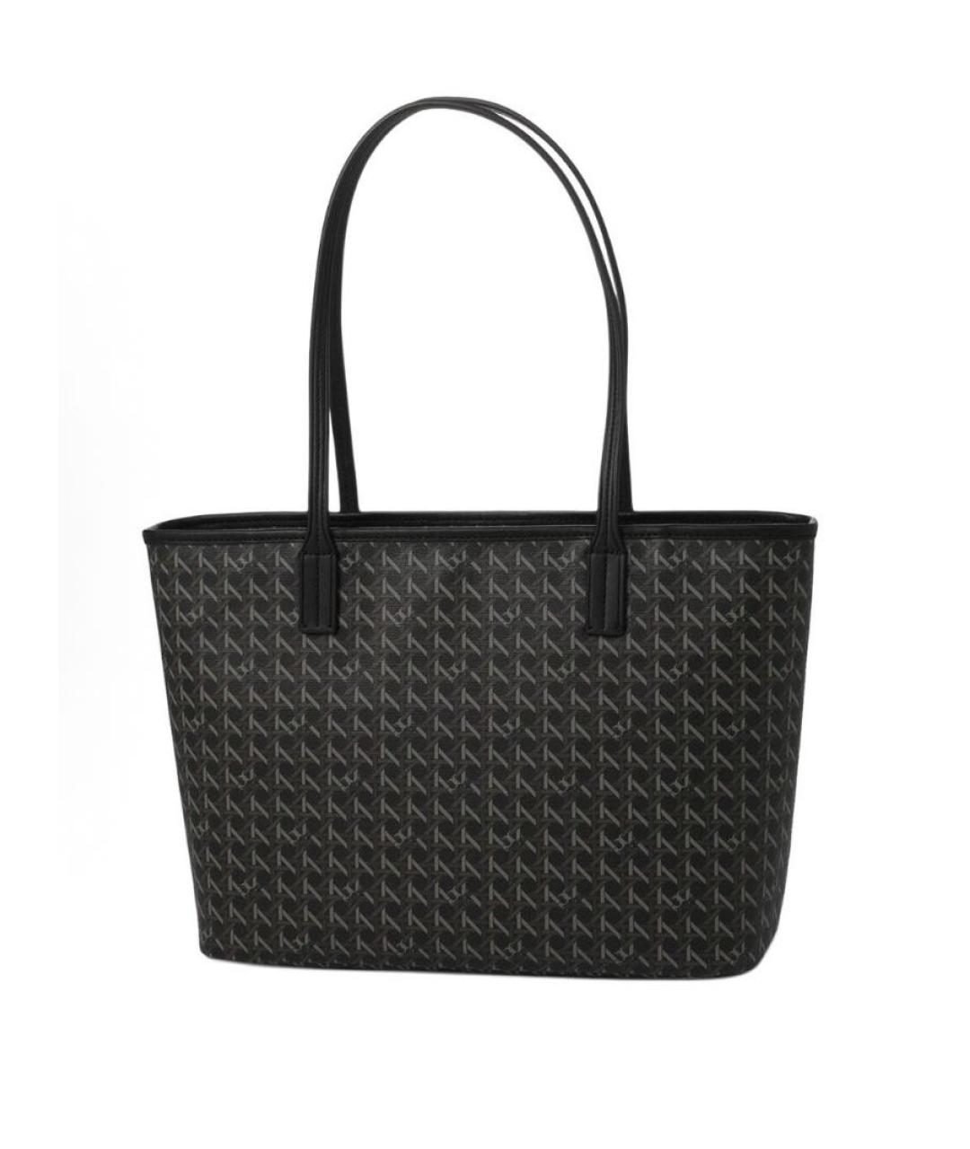 TORY BURCH Черная сумка тоут из искусственной кожи, фото 2