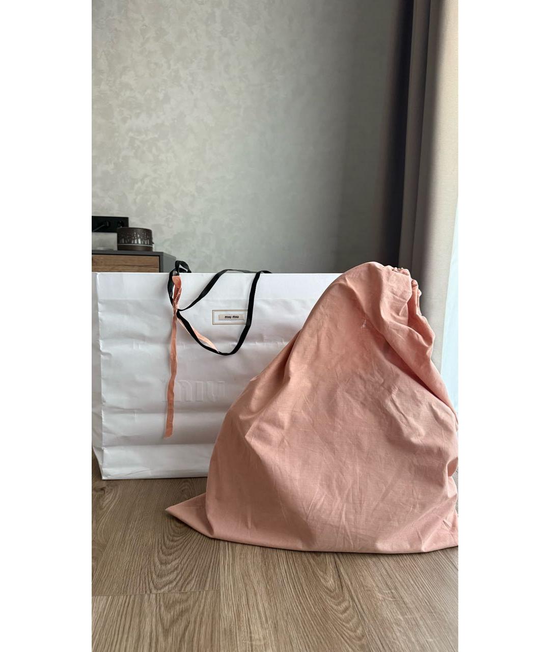 MIU MIU Коричневая кожаная сумка тоут, фото 4