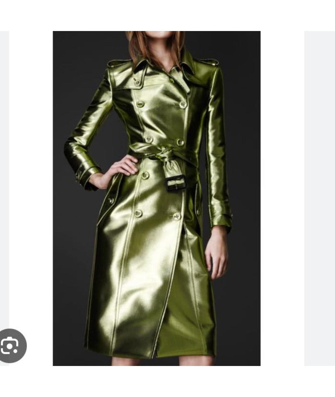 BURBERRY Зеленый тренч/плащ, фото 3