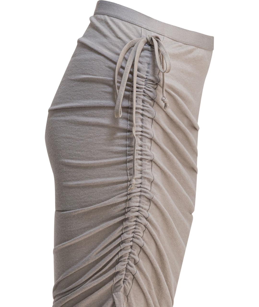 RICK OWENS Бежевая вискозная юбка макси, фото 4
