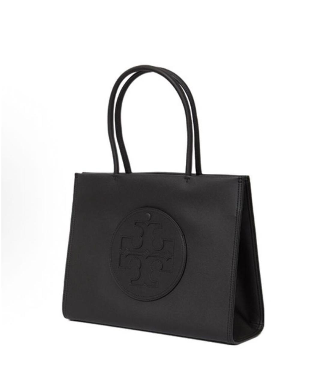 TORY BURCH Черная кожаная сумка тоут, фото 2