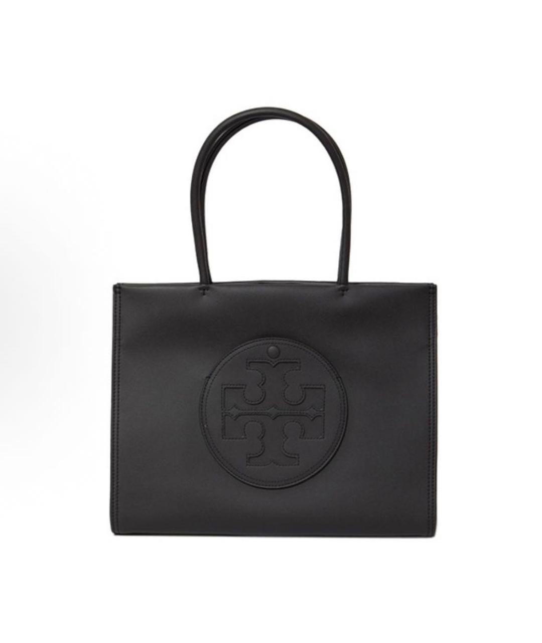 TORY BURCH Черная кожаная сумка тоут, фото 9