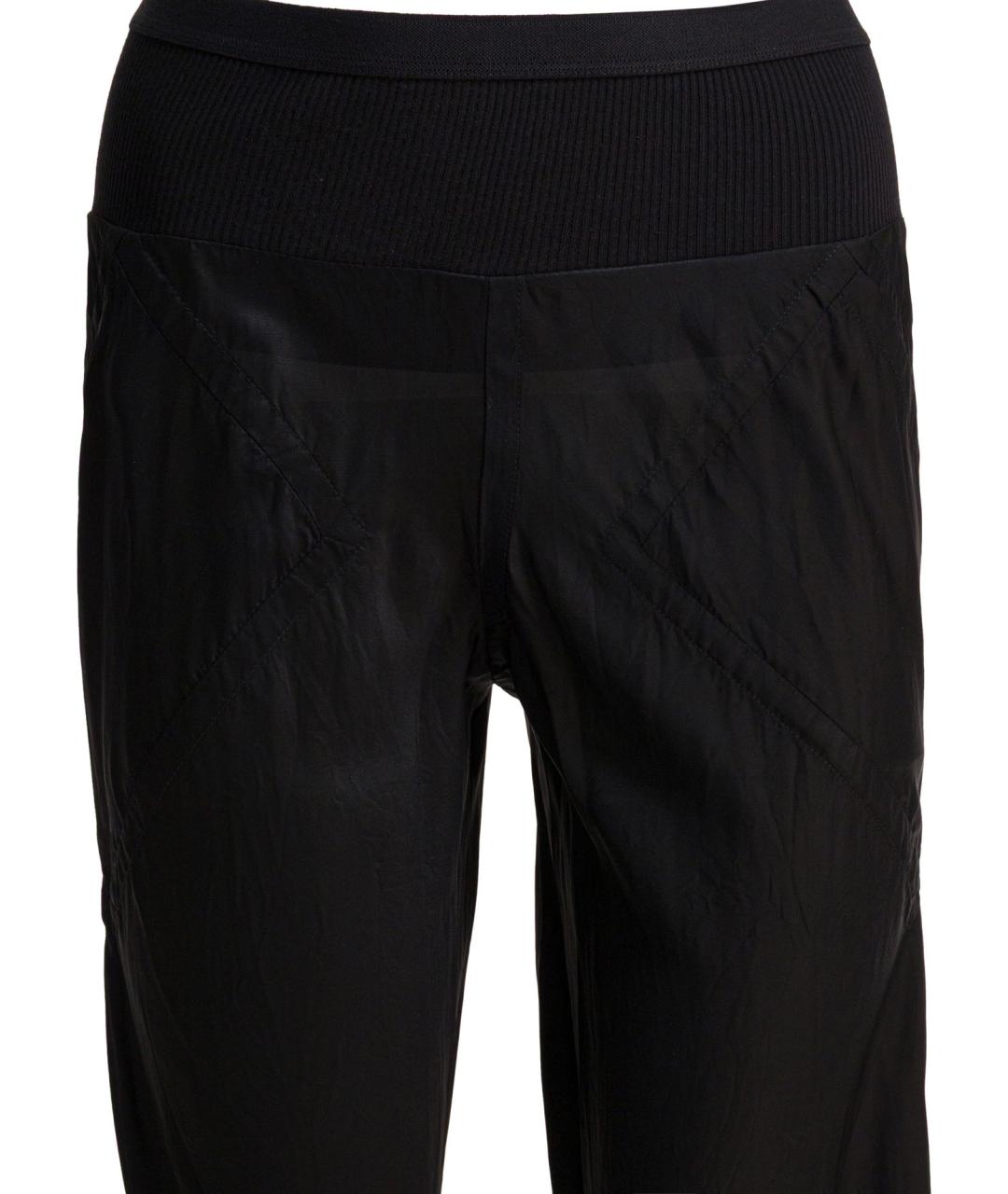 RICK OWENS Черные прямые брюки, фото 3