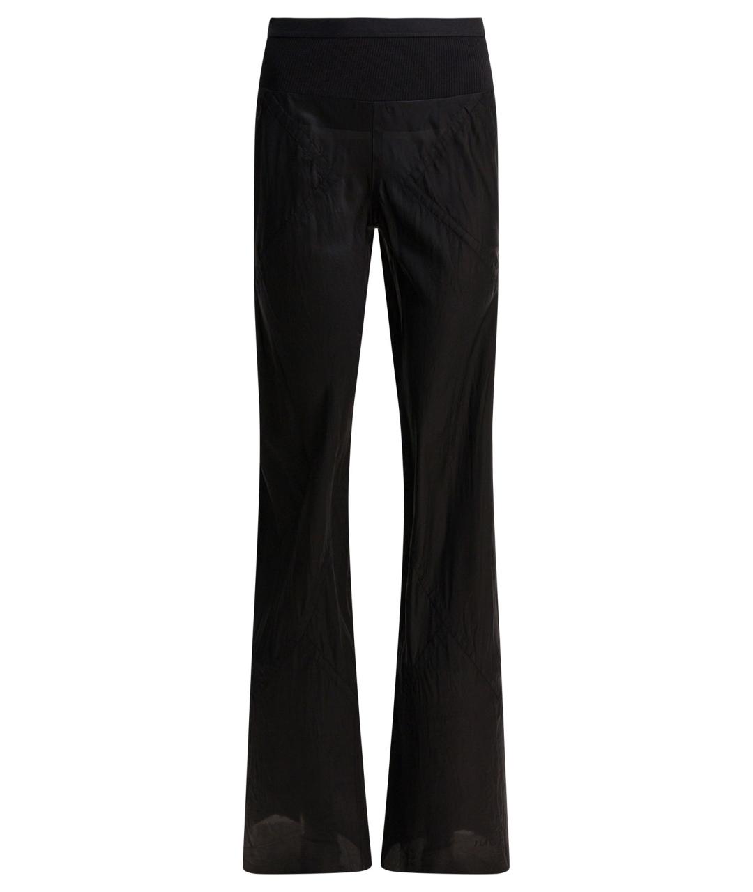 RICK OWENS Черные прямые брюки, фото 1