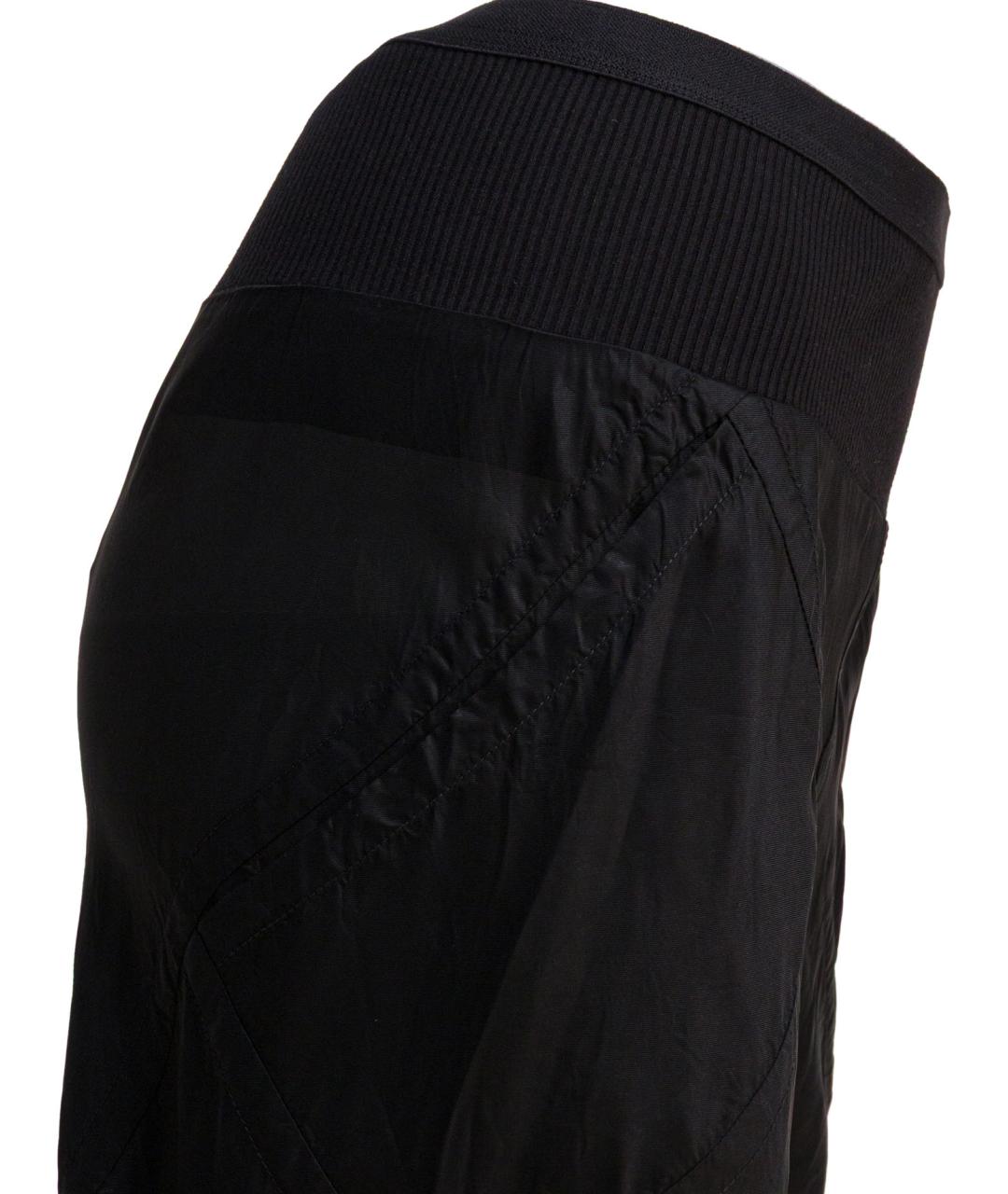 RICK OWENS Черные прямые брюки, фото 4