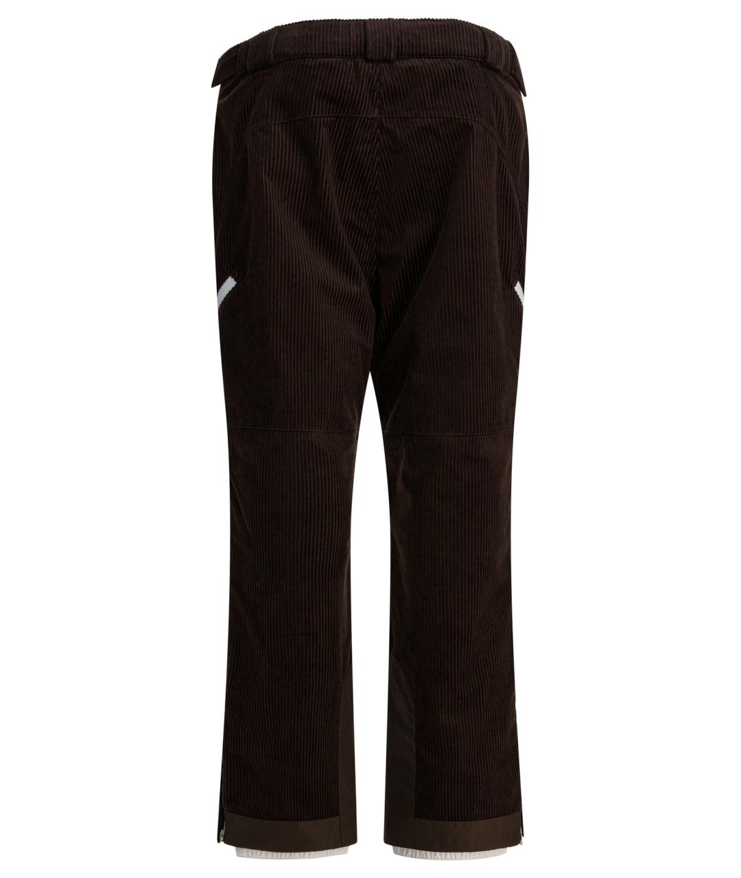 BRUNELLO CUCINELLI Коричневые хлопковые повседневные брюки, фото 2