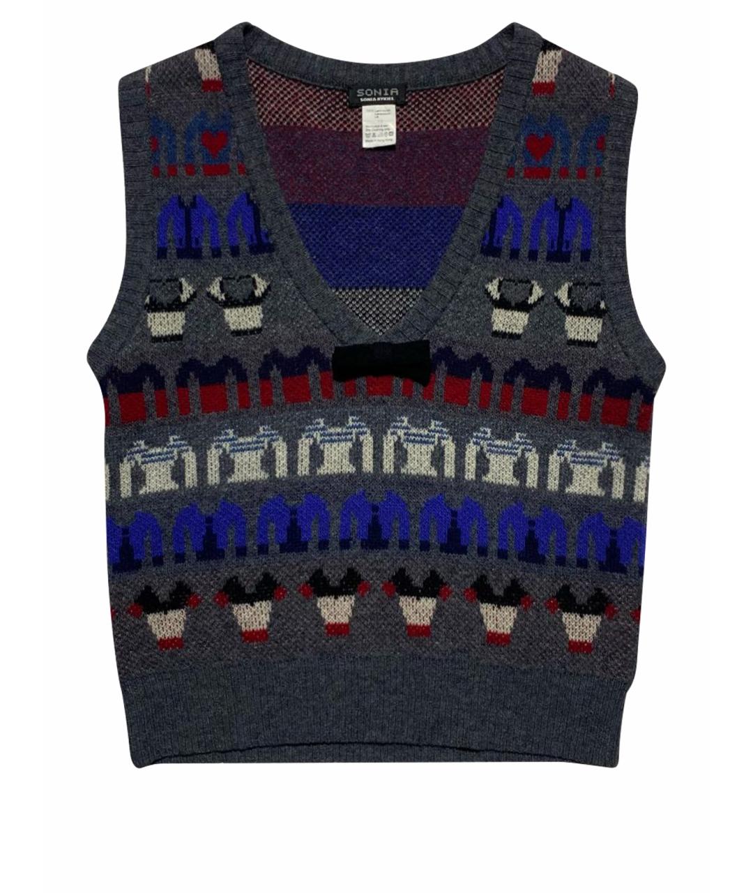 SONIA RYKIEL Мульти шерстяная жилетка, фото 1