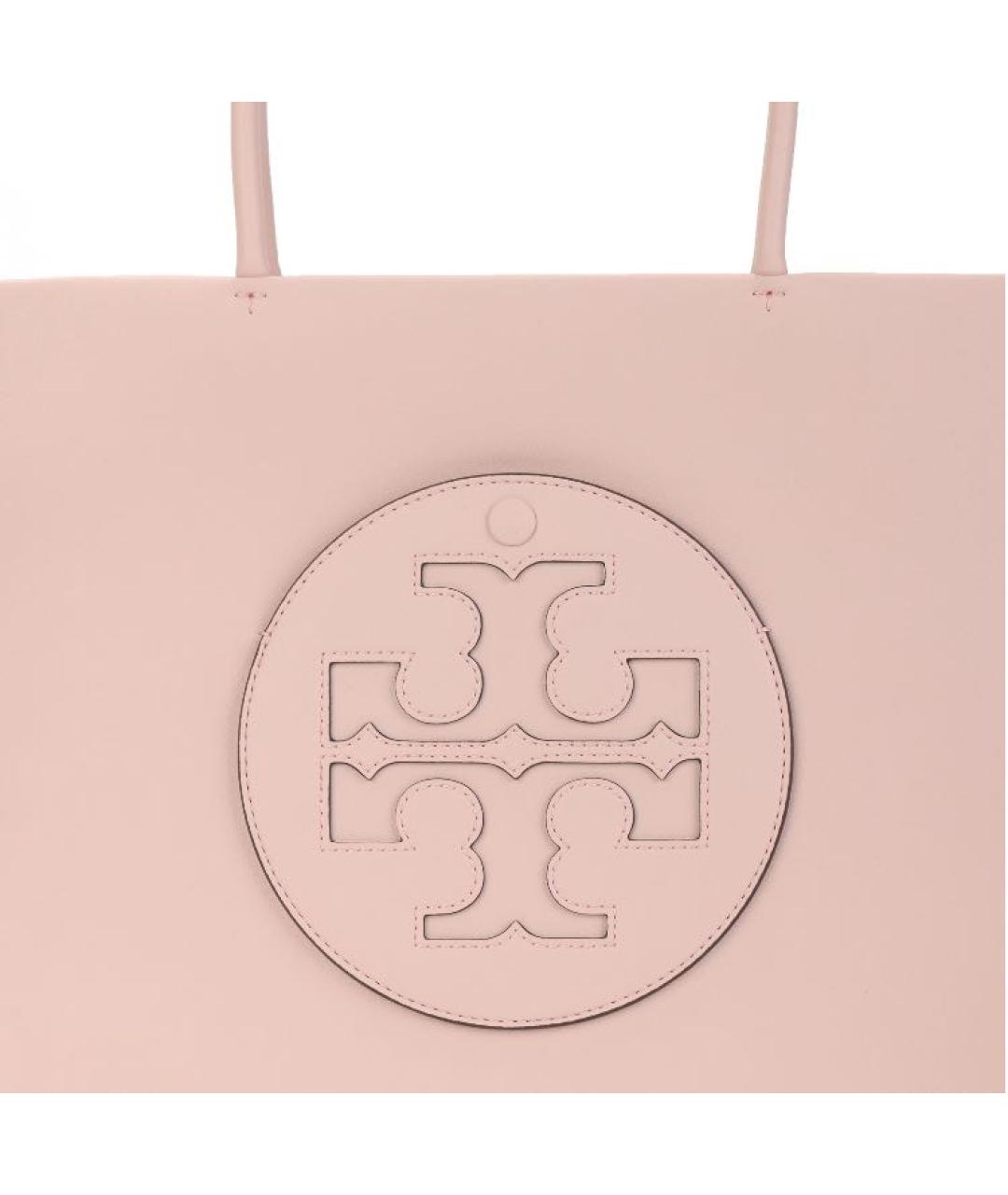 TORY BURCH Розовая сумка тоут из искусственной кожи, фото 5