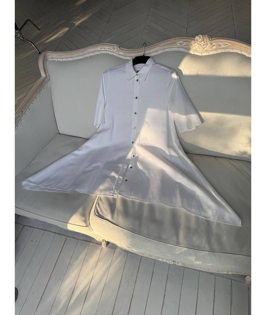 MM6 MAISON MARGIELA Белая льняная рубашка, фото 2