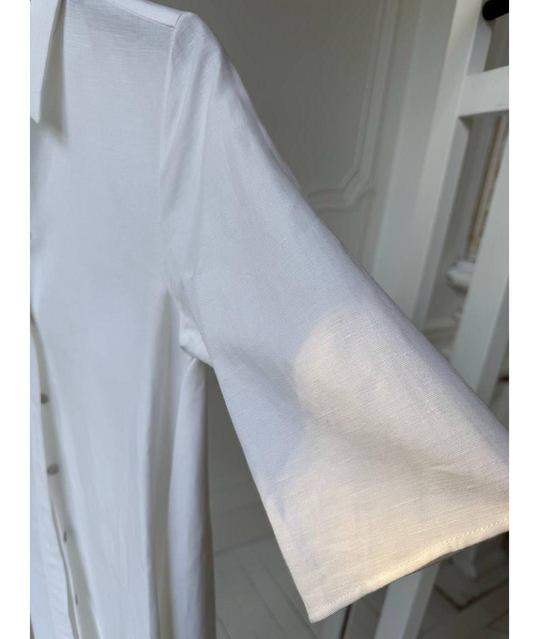 MM6 MAISON MARGIELA Белая льняная рубашка, фото 4
