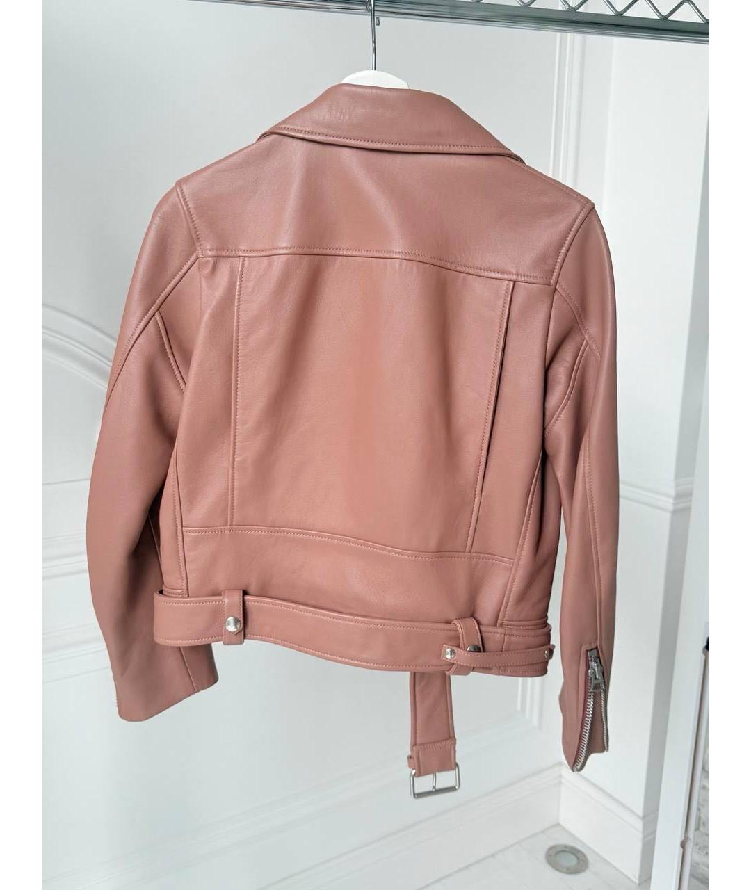 ACNE STUDIOS Коричневая кожаная куртка, фото 2