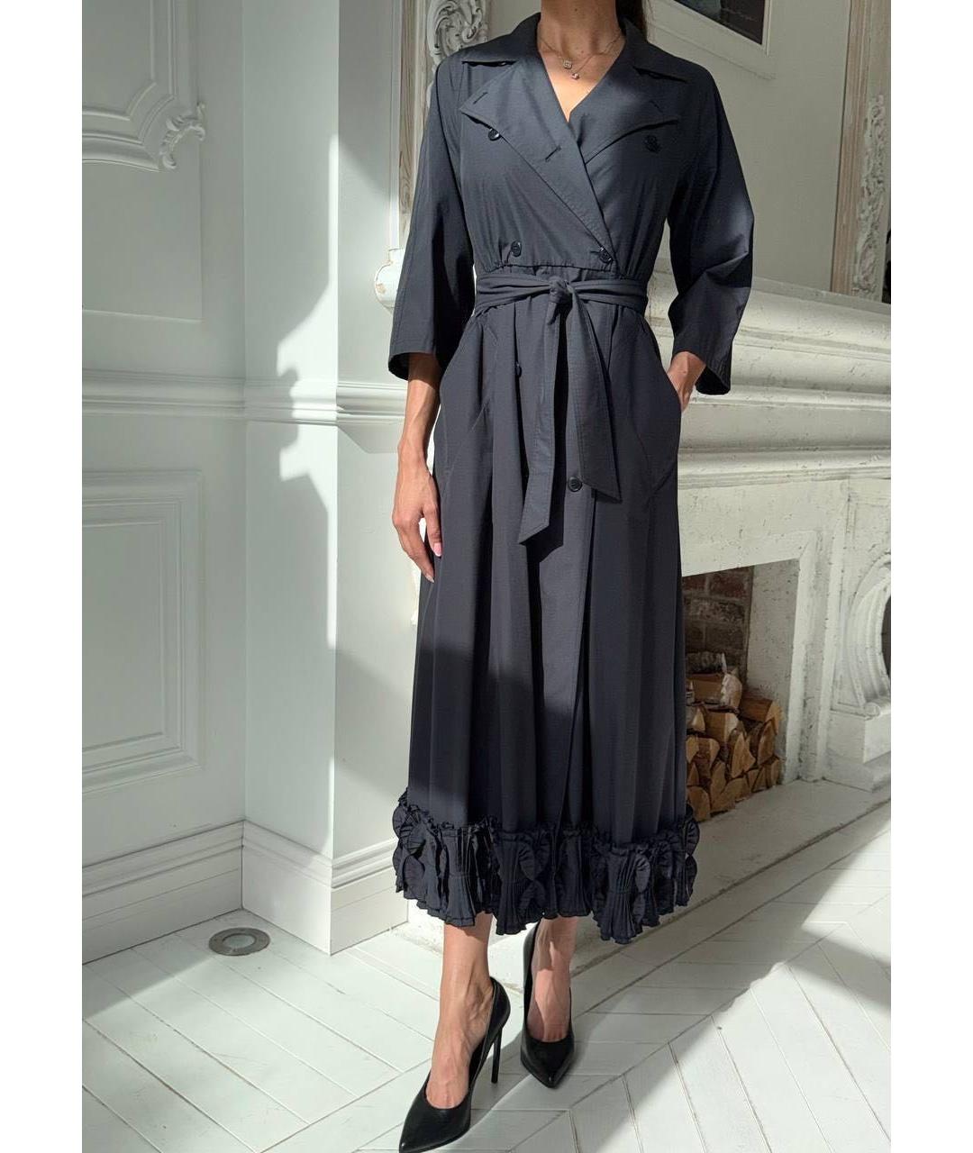 MAX MARA Черное хлопковое платье, фото 6
