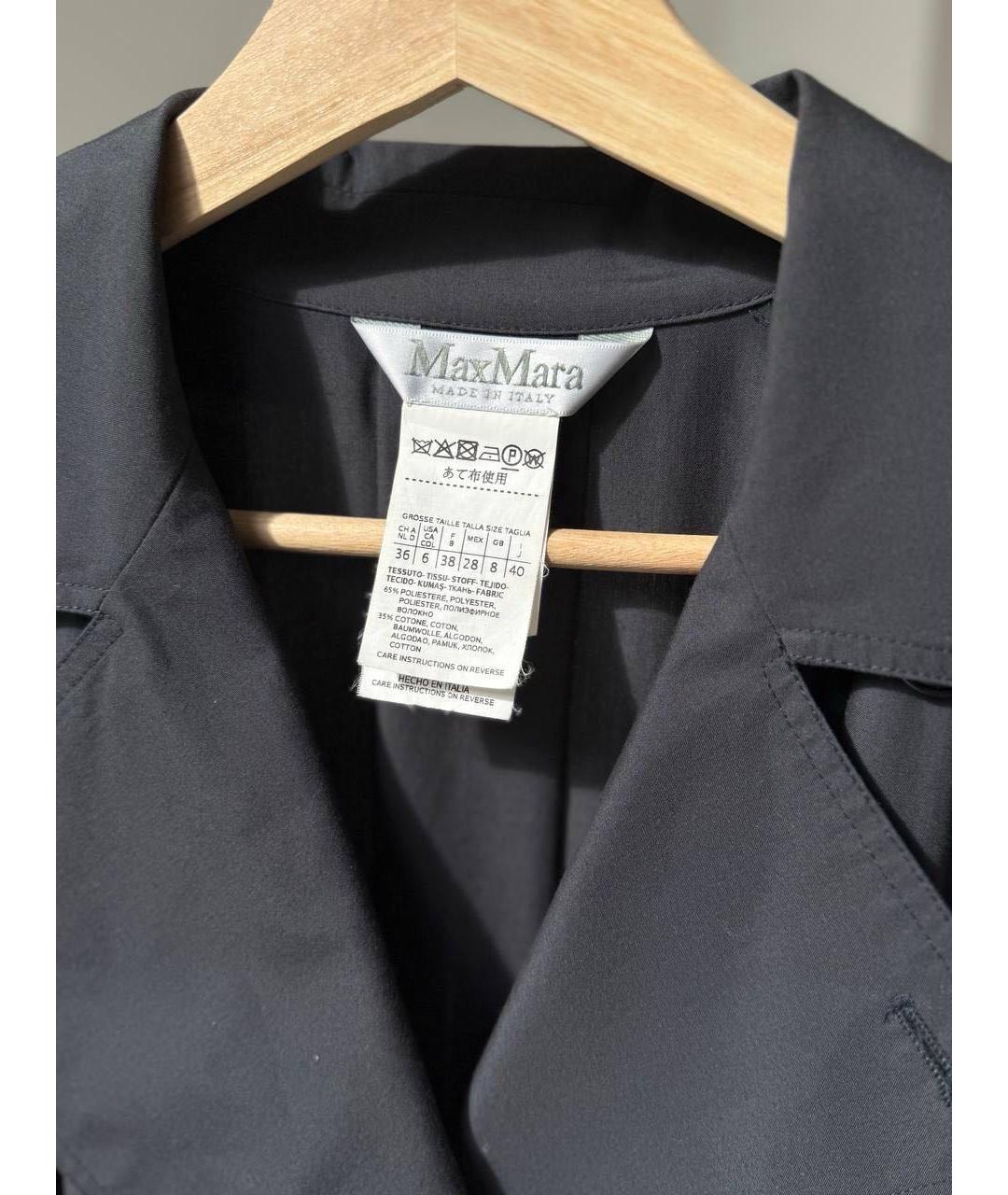 MAX MARA Черное хлопковое платье, фото 3