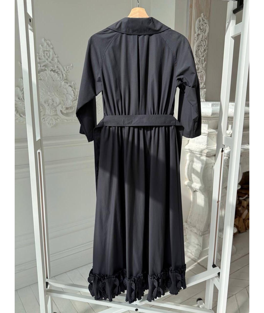 MAX MARA Черное хлопковое платье, фото 2