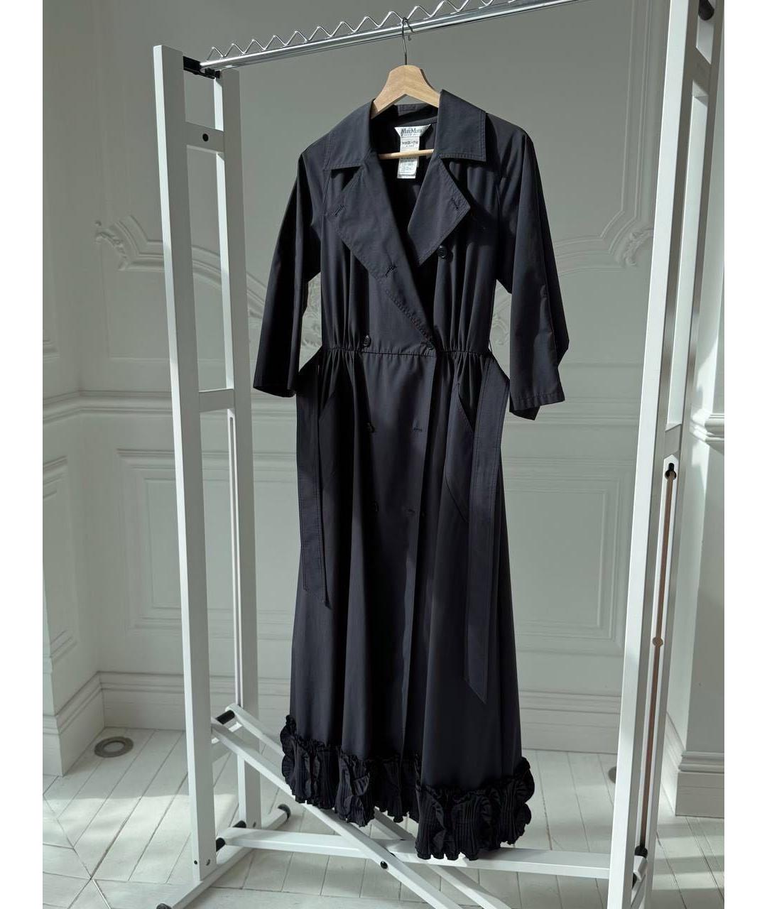 MAX MARA Черное хлопковое платье, фото 7