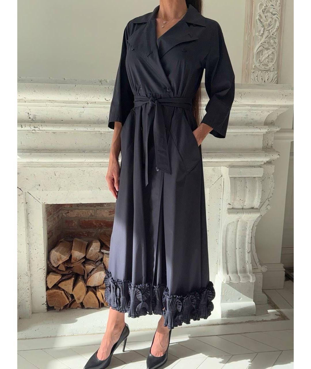 MAX MARA Черное хлопковое платье, фото 5