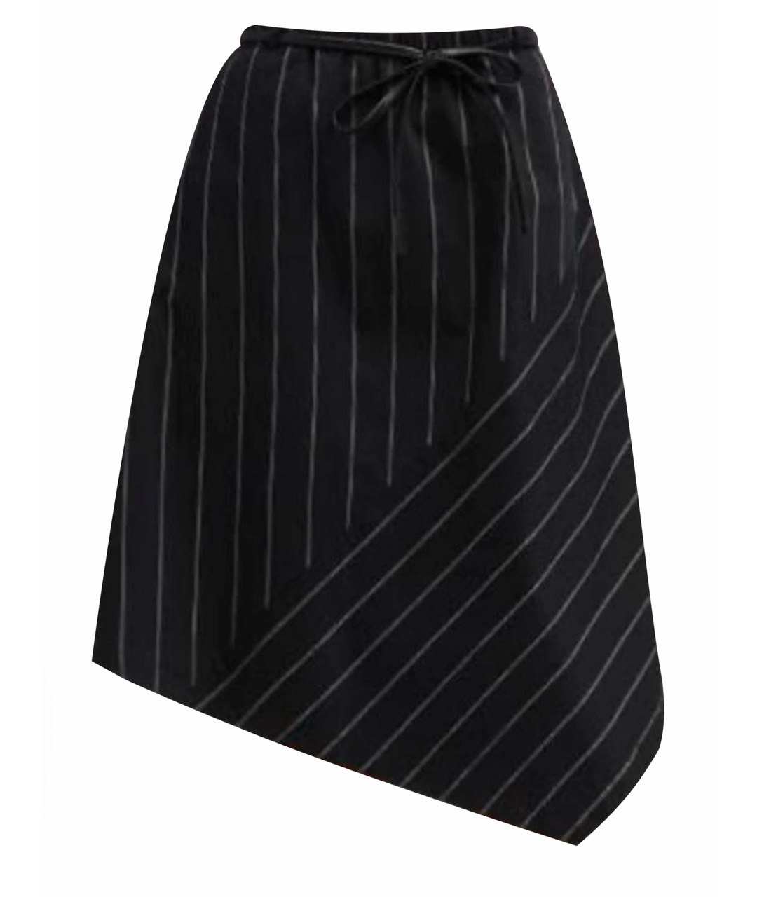 DKNY Черная хлопко-эластановая юбка миди, фото 1